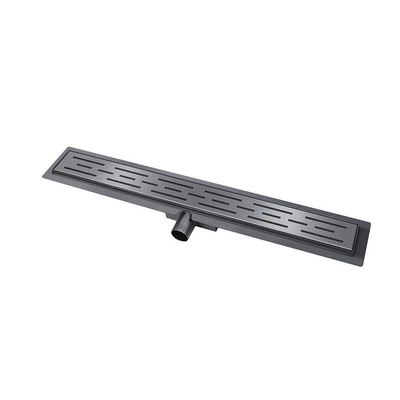 Wiesbaden douchegoot met flens en rooster 70 x 7 cm gunmetal