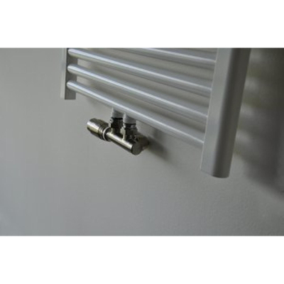 Riko set thermostatisch onderblok haaks-links geborsteld staal