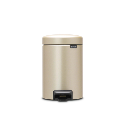 Brabantia NewIcon Pedaalemmer - 3 liter - kunststof binnenemmer - Champagne