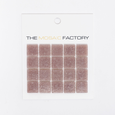 SAMPLE The Mosaic Factory Amsterdam mozaïektegel 2x2x0.4cm voor wand en vloer voor binnen en buiten vierkant Glas Licht Paars
