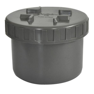 Nicolle/ Jimten/ Redi Eindstuk met schroefdeksel 125 mm PVC