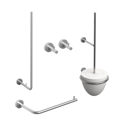 Clou Slim toilet accessoireset 4 delig RVS