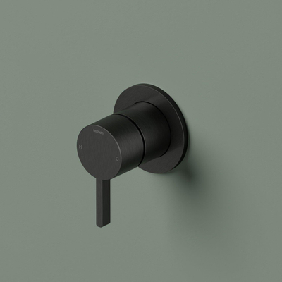 Hotbath Ace Afbouwdeel - douchemengkraan - zwart geborsteld PVD