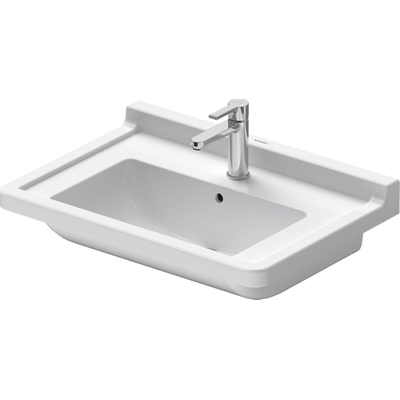 Duravit Philippe Starck 3 meubelwastafel 70x49cm met Wondergliss wit