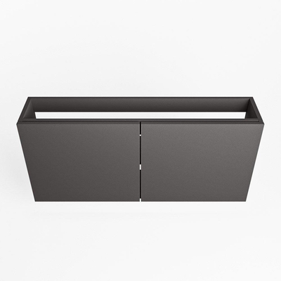 Mondiaz FOWY fonteinonderkast - 110x22x50cm - 2 deuren - push to open - softclose - Dark Grey