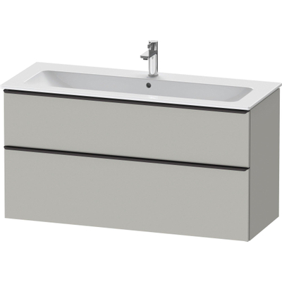 Duravit D-Neo wastafelonderkast 121x62.5x46.2cm 2 lades Betongrijs Mat