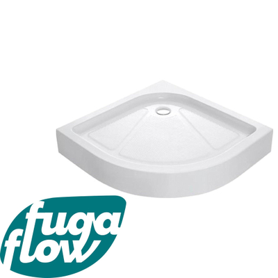 FugaFlow Efficiente Vetro 2.0 Douchebak - 90x90x15cm - kwartrond - wit