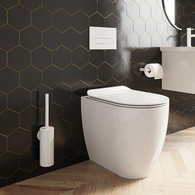 Crosswater MPRO Toiletborstelhouder - wit mat