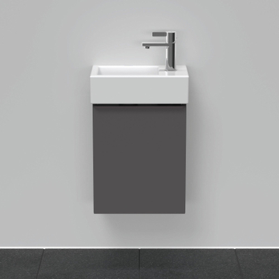 Duravit D-Neo wastafelonderkast 36.4x44x22.2cm Rechtsdraaiend 1 deur Grafiet Mat