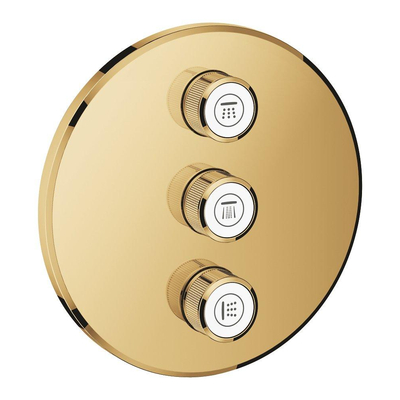 GROHE SmartControl afbouwdeel v. inbouwkraan volume (stopkraan) voor 3 functies rond cool sunrise