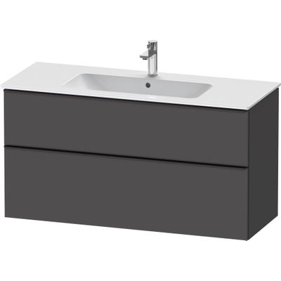 Duravit D-Neo wastafelonderkast 121x62.5x46.2cm 2 lades Grafiet Mat