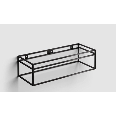 Clou Frame 110x42cm kokerprof RVS Zwart mat