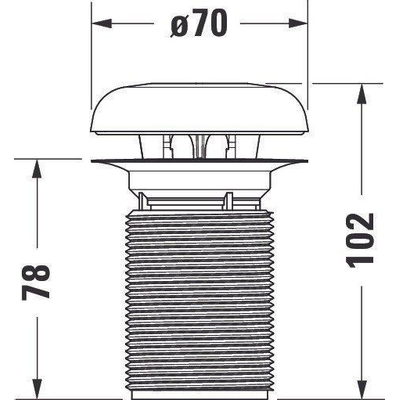 Duravit DuraStyle urinoir geurafsluiter met geursteen