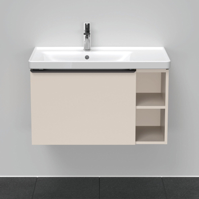 Duravit D-Neo wastafelonderkast 78.4x44x45.2cm 1 lade met softclose Taupe Mat