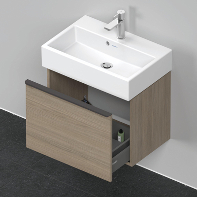 Duravit D-Neo wastafelonderkast 58.4x44x37.2cm 1 lade met softclose Eiken (terra) Mat