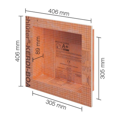 Schluter inbouwnis 305x305mm
