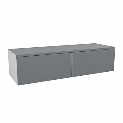 Mondiaz ALAN MODULE Wastafelonderkast - 120x41x30cm - 2 lades - push to open - Plata