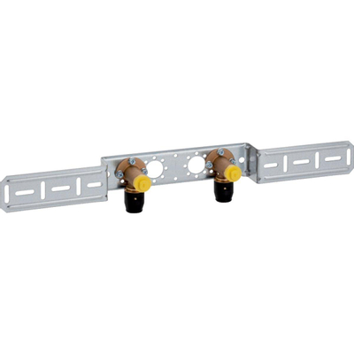 Geberit Push Fit Dubbele muurplaat binnendraad messing 2x 20x1/2