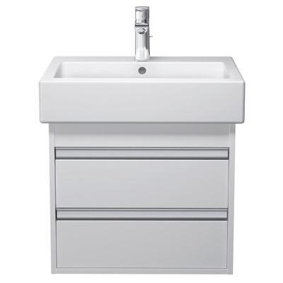 Duravit Ketho Wastafelonderkast 55x44x48cm Standaard greep met softclose spaanplaat wit Mat