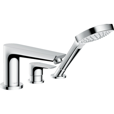 Hansgrohe Talis e afdekset 3 gats badrandcombinatie chroom