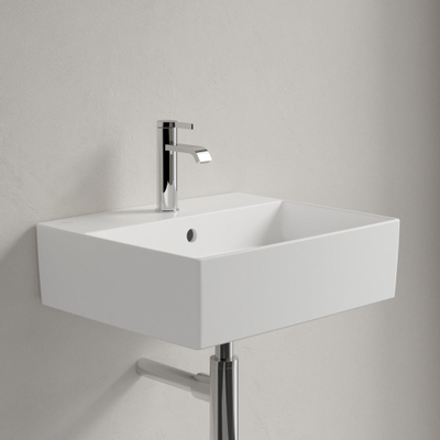 Villeroy & Boch Memento 2.0 Opzet Wastafel - 49.8x42cm - overloop - ceramic+ - stone white