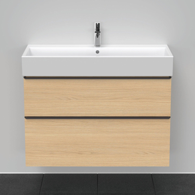 Duravit D-Neo wastafelonderkast 98.4x62.5x44.2cm 2 lades Natuur eiken Mat