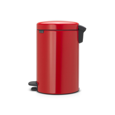 Brabantia NewIcon pedaalemmer 12 liter met kunststof binnenemmer Passion Red