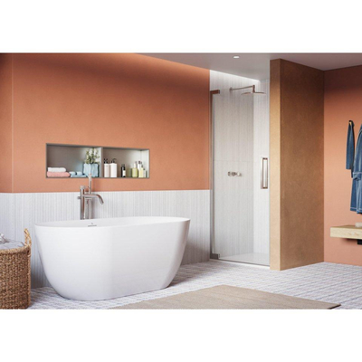 Crosswater Asura Douchedeur - 100cm - draaideur - zonder hendel - gepolijst rvs