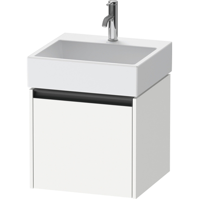 Duravit Ketho 2 wastafelonderbouwkast met 1 lade 48.4x46x44cm met greep antraciet wit mat