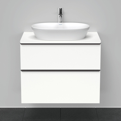 Duravit D-Neo wastafelonderkast 80x66.4x55cm 2 lades wit Mat