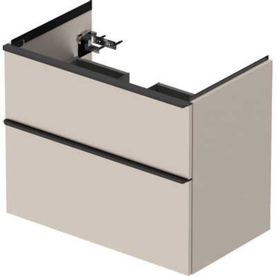 Duravit D-Neo wastafelonderkast 78.4x62.5x45.2cm 2 lades Taupe Mat