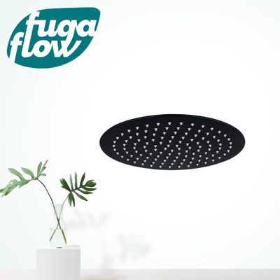 FugaFlow Eccelente Sobrado Badkamer Hoofddouche - 25cm - rond - 6mm - zwart mat