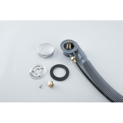 Fortifura Calvi Badafvoercombinatie - draaibediening - chroom