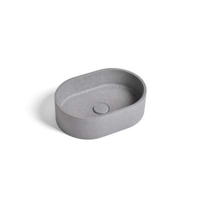 Ideavit Rock Waskom 40x28x12cm Beton ovaal Grey