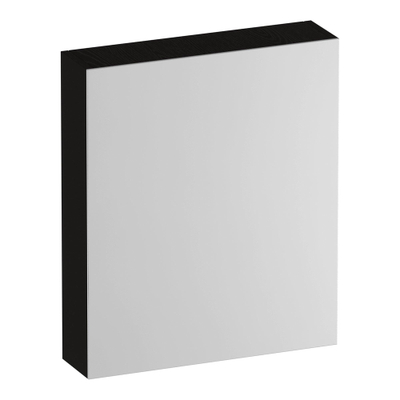 BRAUER Impress spiegelkast - 60x70x15cm - zonder verlichting - met 1 linksdraaiende dubbelzijdige spiegeldeur - Timber Black