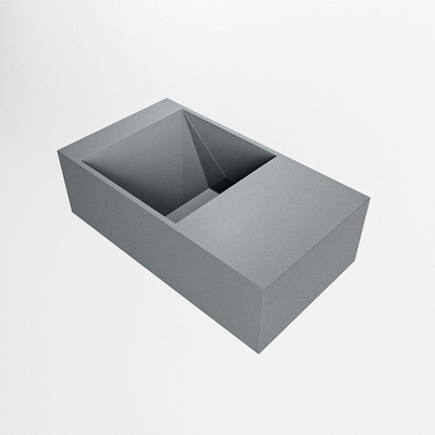 Mondiaz TYNE Fontein - 40x23x12cm - wasbak Rechts - zonder kraangaten - solid surface - Plata
