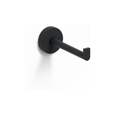 Clou Flat toiletrolhouder zonder klep Zwart mat