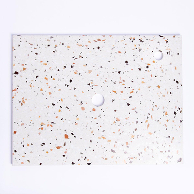 Adema Tops Topblad - 60.5x1.8x46cm - 1 afvoer - 1 kraangat - Terrazzo