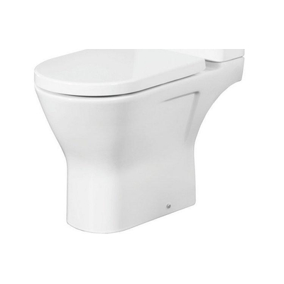 Nemo Spring Ergovita Staand Toilet - 66.5x45x36cm verhoogd - zonder spoelrand - H185cm - zonder zitting en jachtbak - porselein - wit