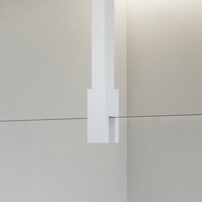 Fortifura Galeria Stabilisatiestang - plafond - tbv inloopdouche 125cm - mat wit OUTLETSTORE