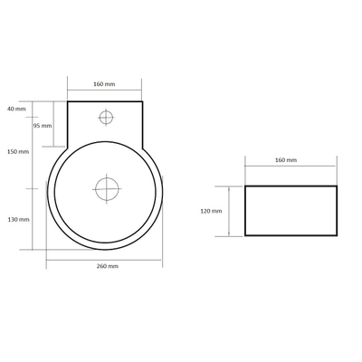 Best Design Class fonteinset compleet 30x16cm wit