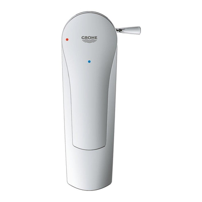 GROHE Eurosmart waterbesparende wastafelkraan s-size met trekwaste chroom