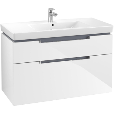 Villeroy & boch Subway 2.0 wastafelonderkast 98.7x59x44.9cm Wit