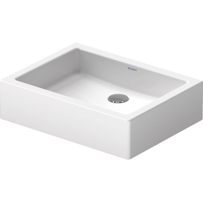 Duravit Vero opbouwwastafel onderzijde geslepen met bevestiging 50x38cm zonder overloop met wondergliss wit