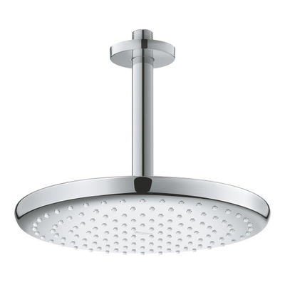 GROHE Tempesta 250 Hoofddouche - 25cm - 1 straalsoort - plafondarm 14.2cm - chroom/wit
