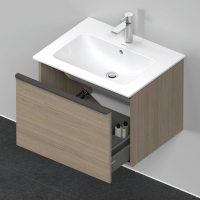 Duravit D-Neo wastafelonderkast 61x44x46.2cm 1 lade Eiken (terra) Mat