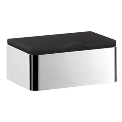 Emco System 2 box voor vochtige doekjes zwart/chroom