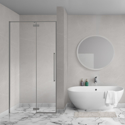 Aqua Vista Oria Linea nisdeur - 120x200cm - incl. montageset - Gunmetal