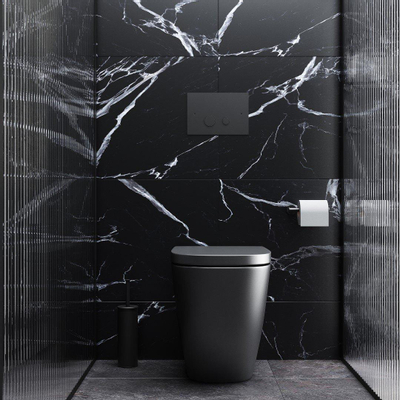 Hotbath Cobber bedieningspaneel geschikt voor Geberit UP320 mat zwart SHOWROOMMODEL