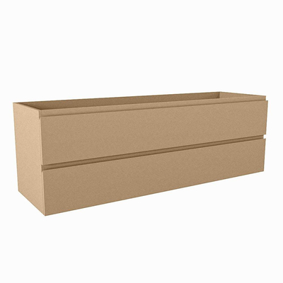 Mondiaz HAY wastafelonderkast - 150x45x50cm - 2 lades - uitsparing links - softclose - Oro